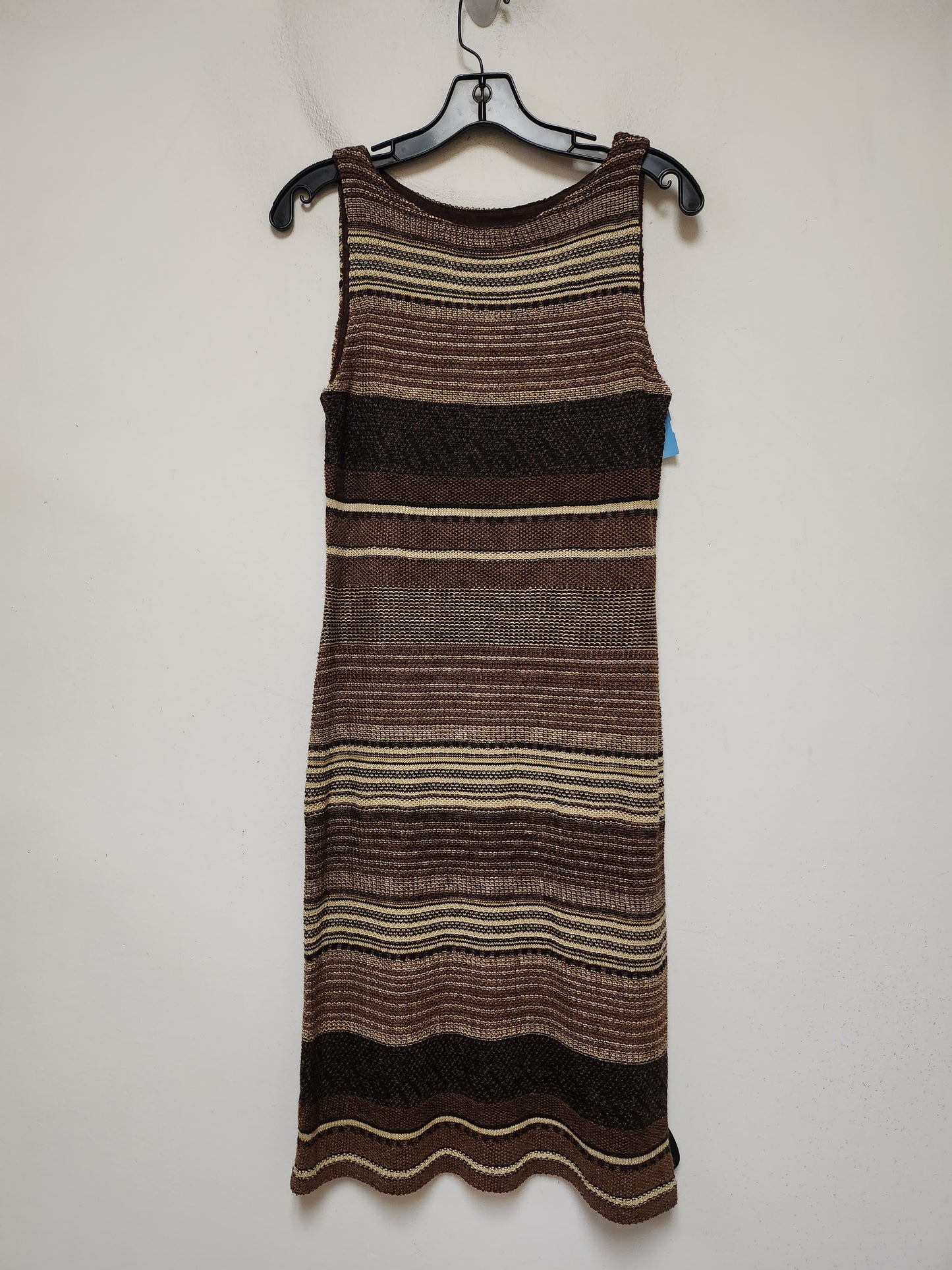 Dress Casual Midi By Lauren By Ralph Lauren In Striped Pattern, Size: S