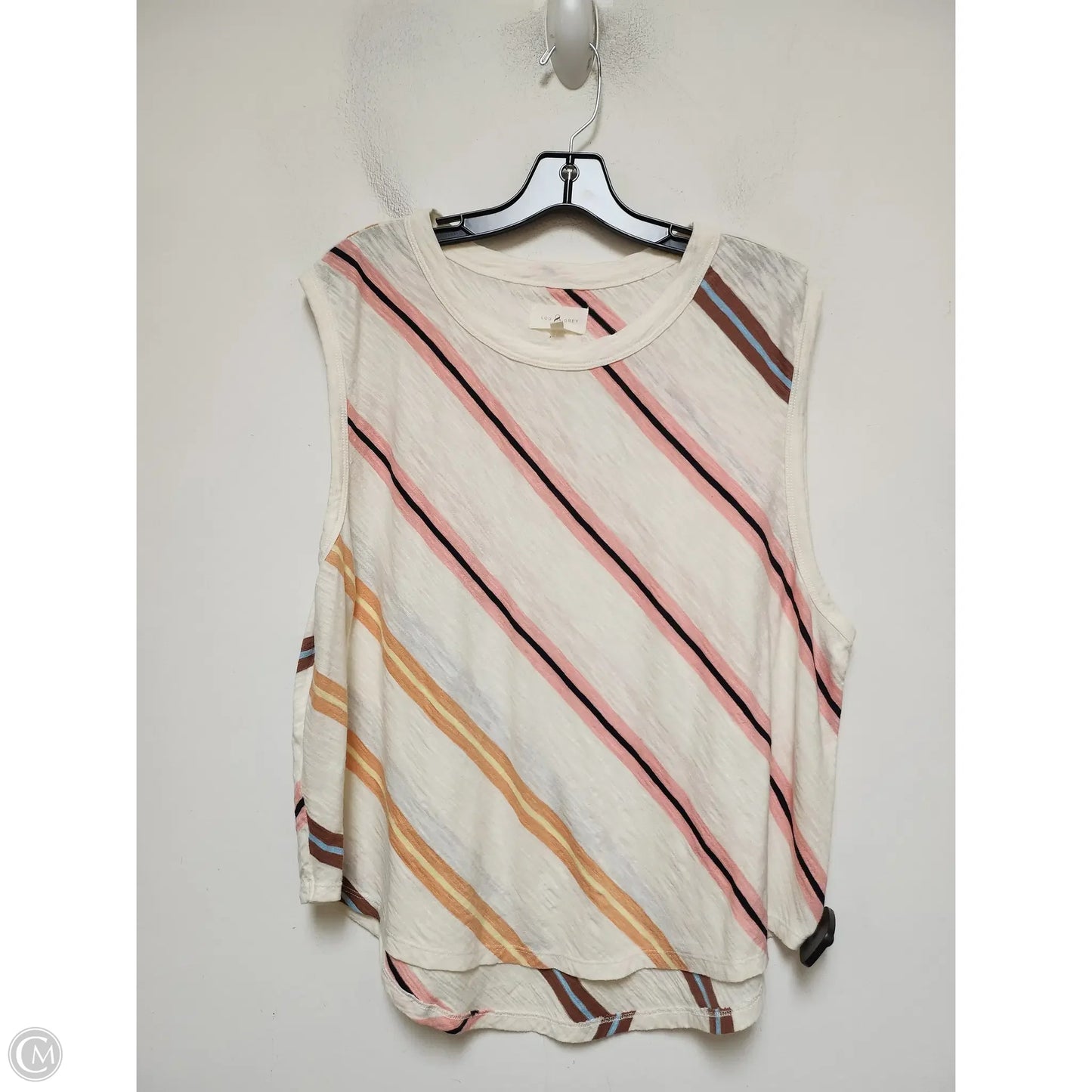 Top Sleeveless Basic By Lou And Grey In Striped Pattern, Size: Xl