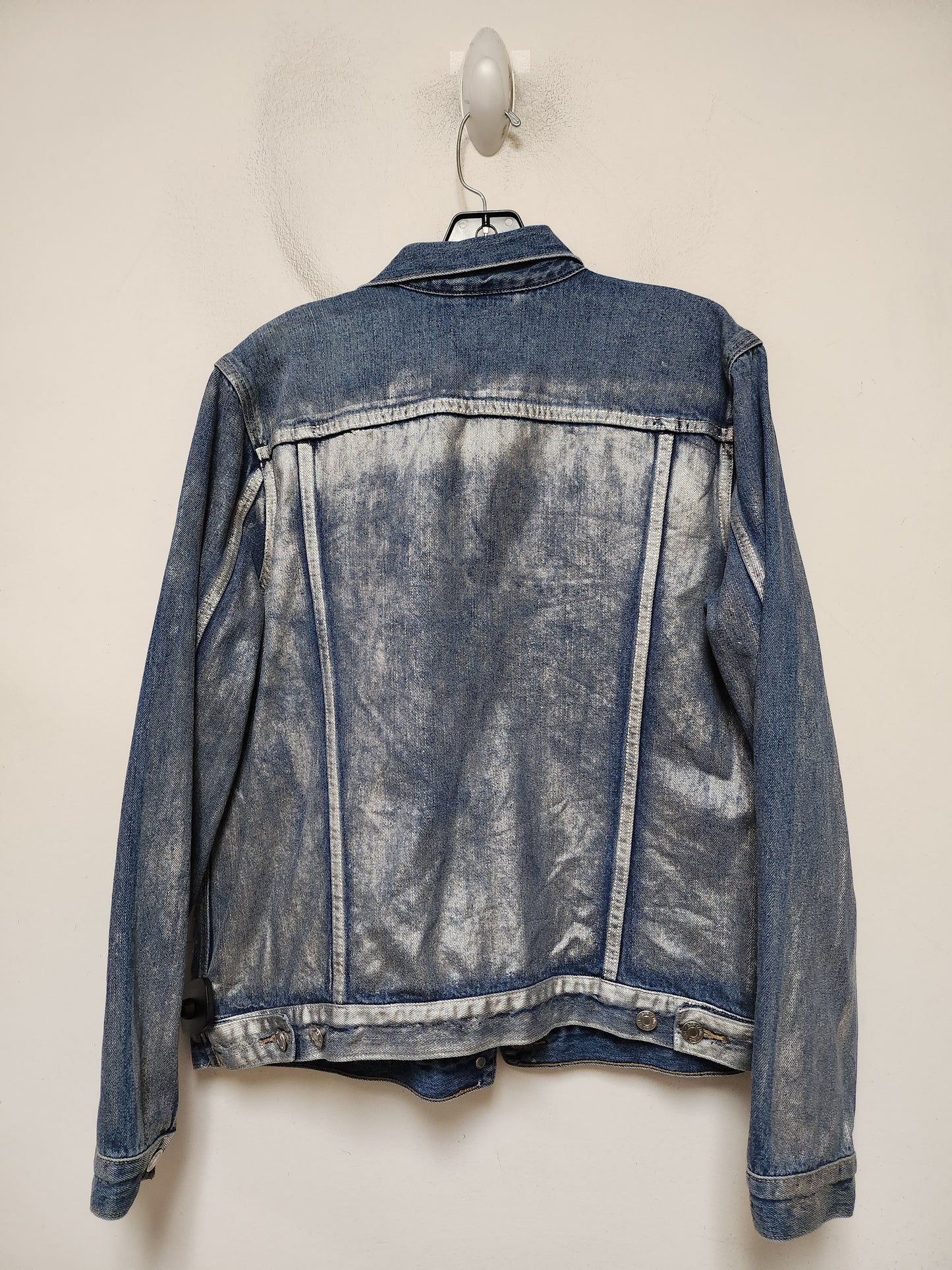 Jacket Denim By Gap In Blue Denim, Size: Xl