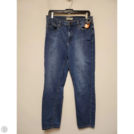 Jeans Straight By Free People In Blue Denim, Size: 8