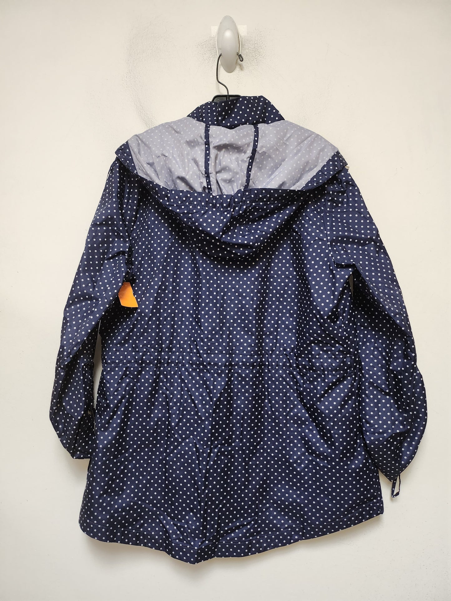 Jacket Windbreaker By Jones New York In Polkadot Pattern, Size: M