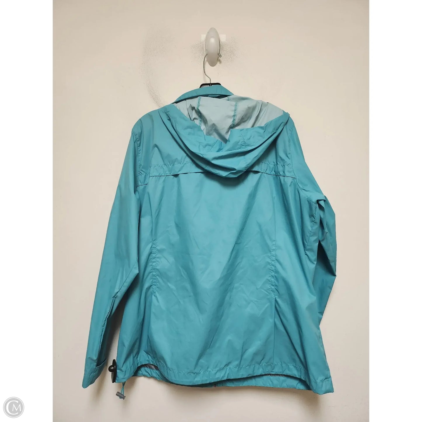 Jacket Windbreaker By Columbia In Aqua, Size: 1x