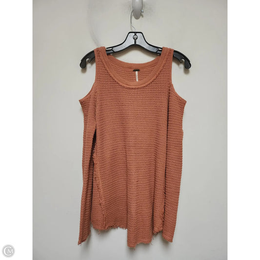 Top Long Sleeve By Free People In Orange, Size: S