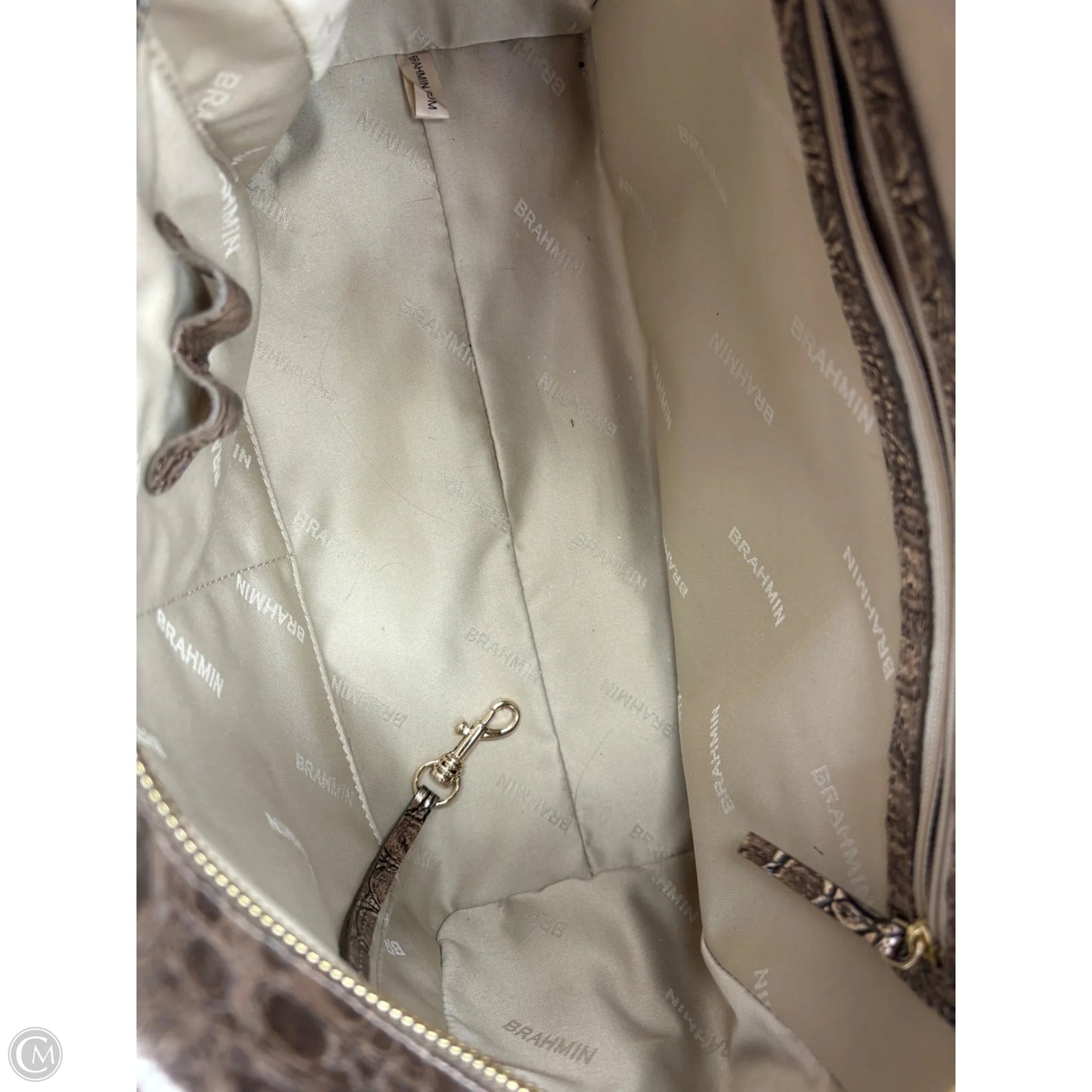 Handbag Designer By Brahmin, Size: Large