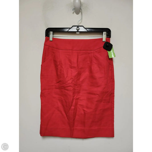 Skirt Midi By J. Crew In Red, Size: 0