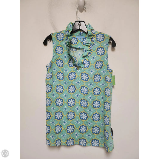 Top Sleeveless By Draper James In Blue & Green, Size: Xs