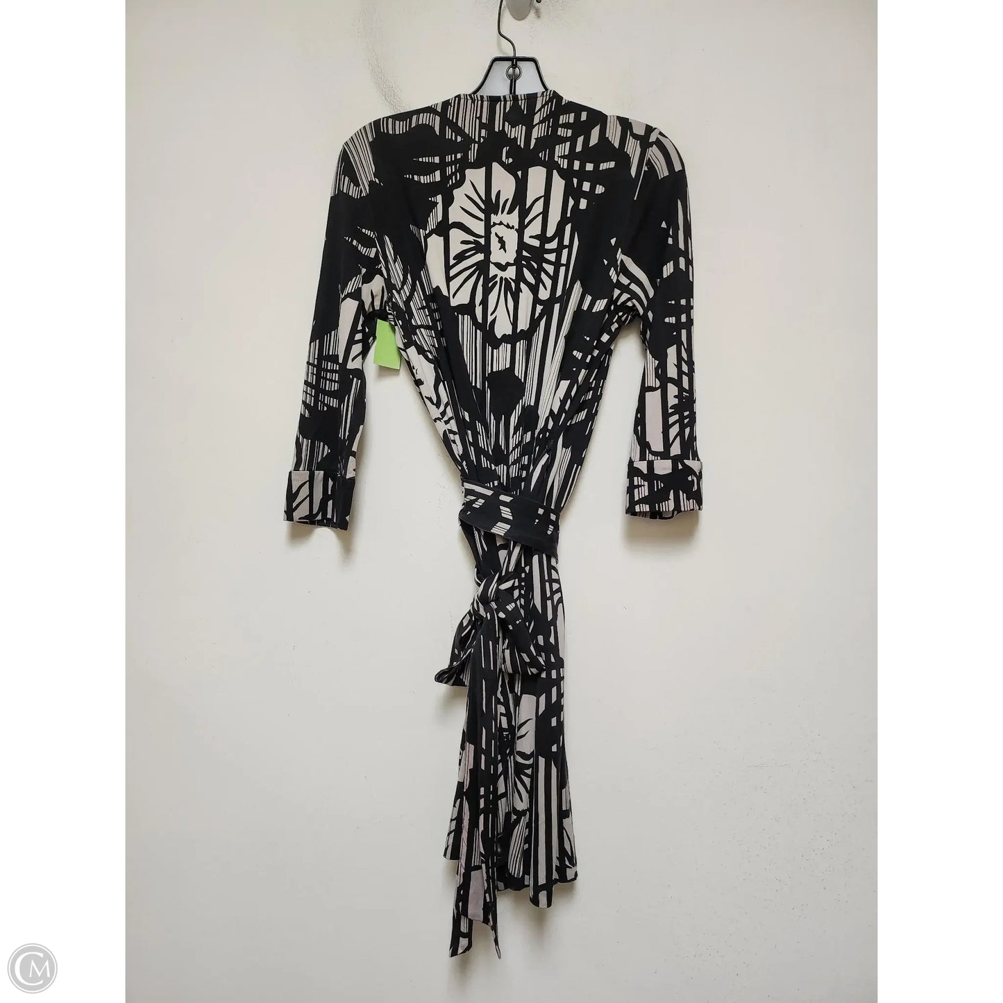 Dress Designer By Diane Von Furstenberg In Black & Tan, Size: M