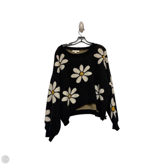 Sweater By Francesca’s In Black & Cream, Size: L
