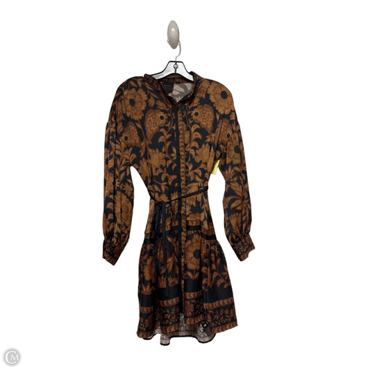 Dress Casual Short By Alex Marie In Black & Brown, Size: S