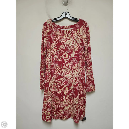 Dress Designer By Lilly Pulitzer In Pink & Tan, Size: L