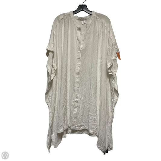 Top Short Sleeve By Clothes Mentor In White, Size: 2x