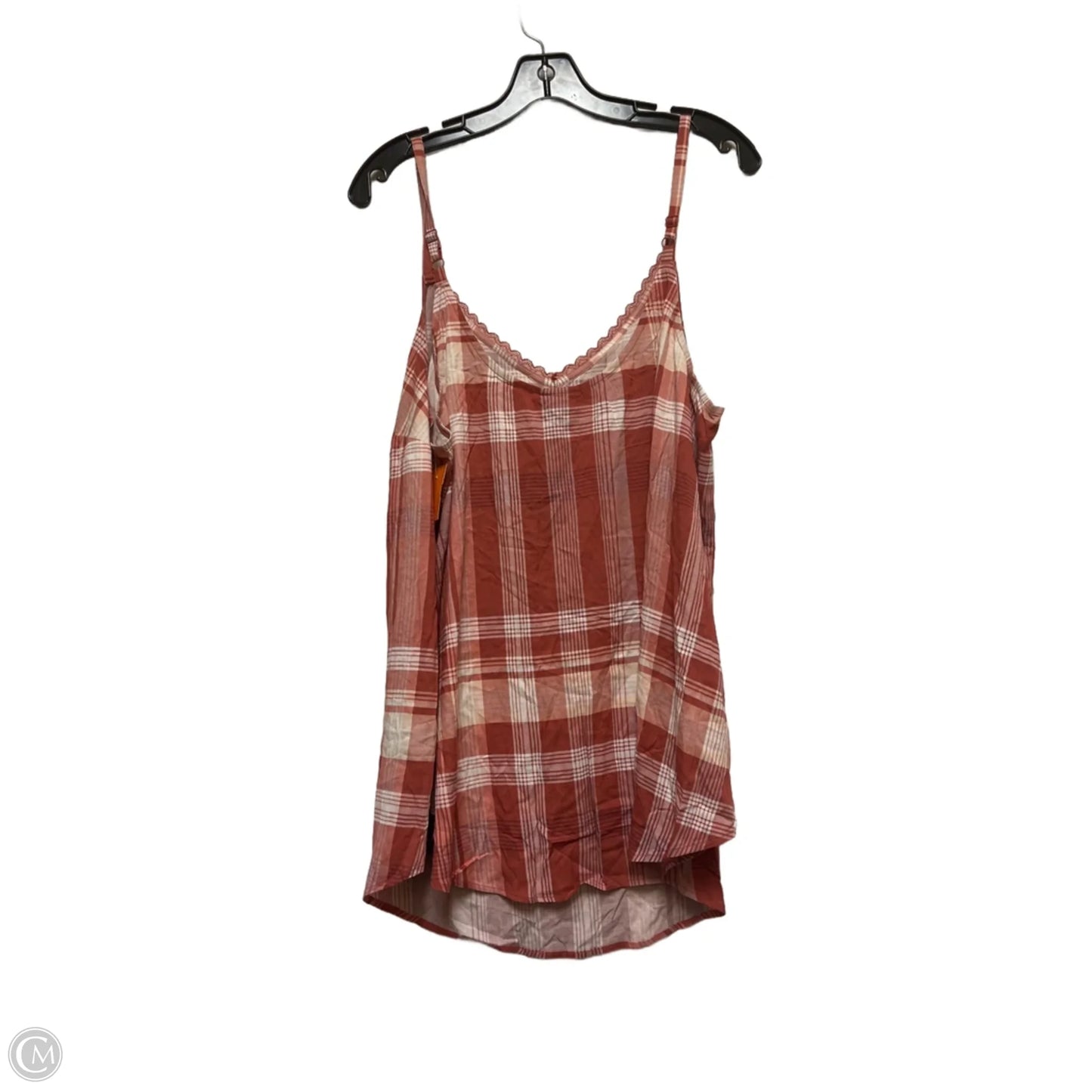 Top Sleeveless By Torrid In Plaid Pattern, Size: 2x