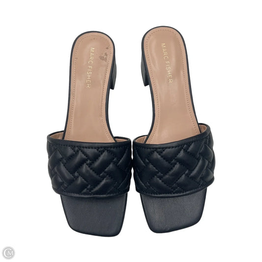 Sandals Heels Block By Marc Fisher In Black, Size: 7