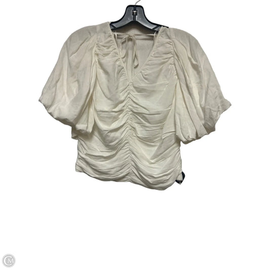 Top Short Sleeve By Pilcro In Cream, Size: S