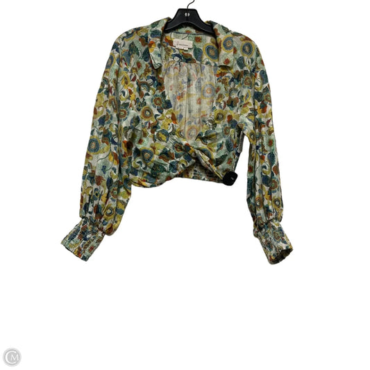 Top Long Sleeve By Anthropologie In Multi-colored, Size: S
