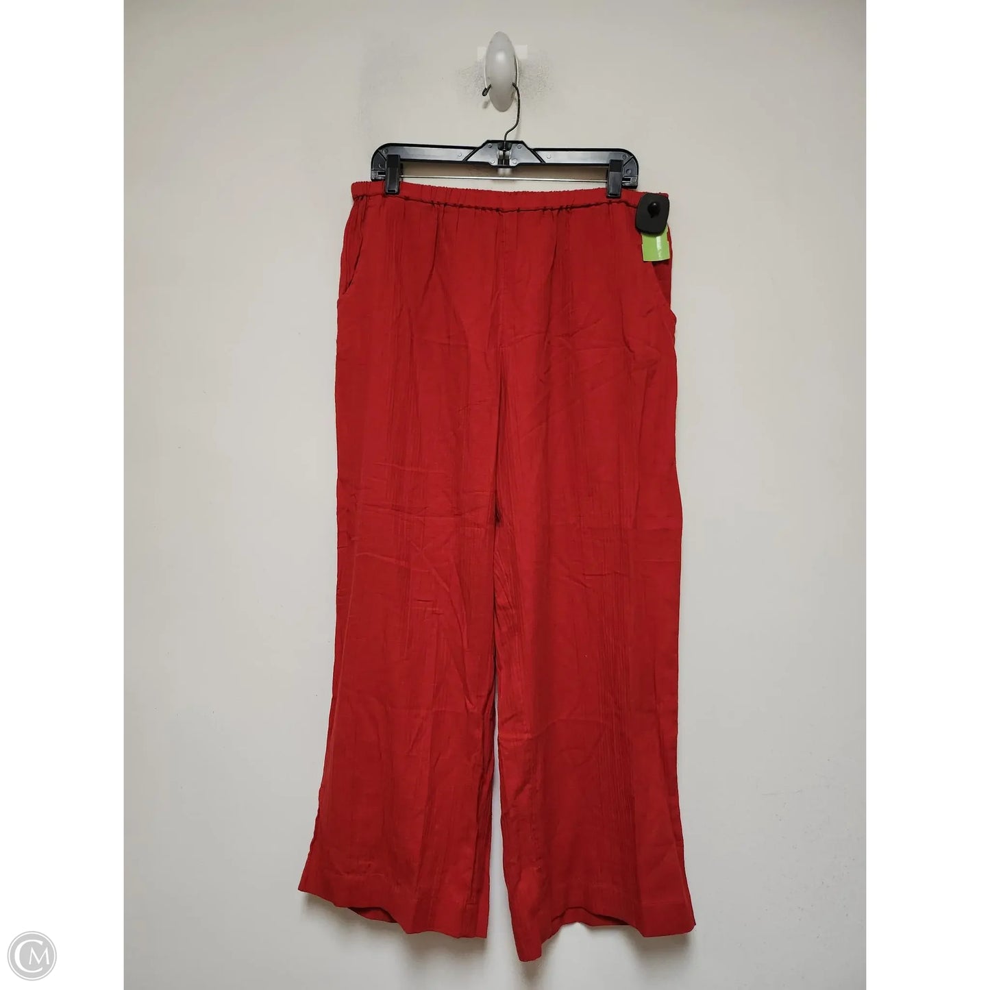 Pants Wide Leg By J. Crew In Red, Size: L