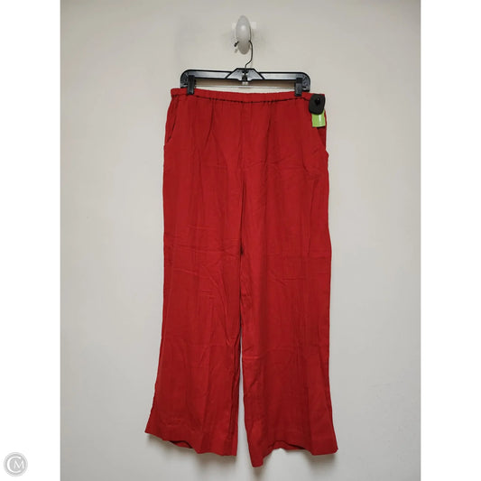 Pants Wide Leg By J. Crew In Red, Size: L
