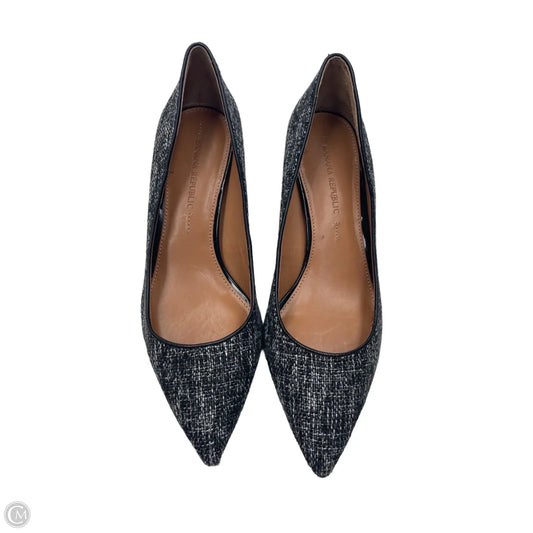 Shoes Heels Kitten By Banana Republic In Black & White, Size: 7.5