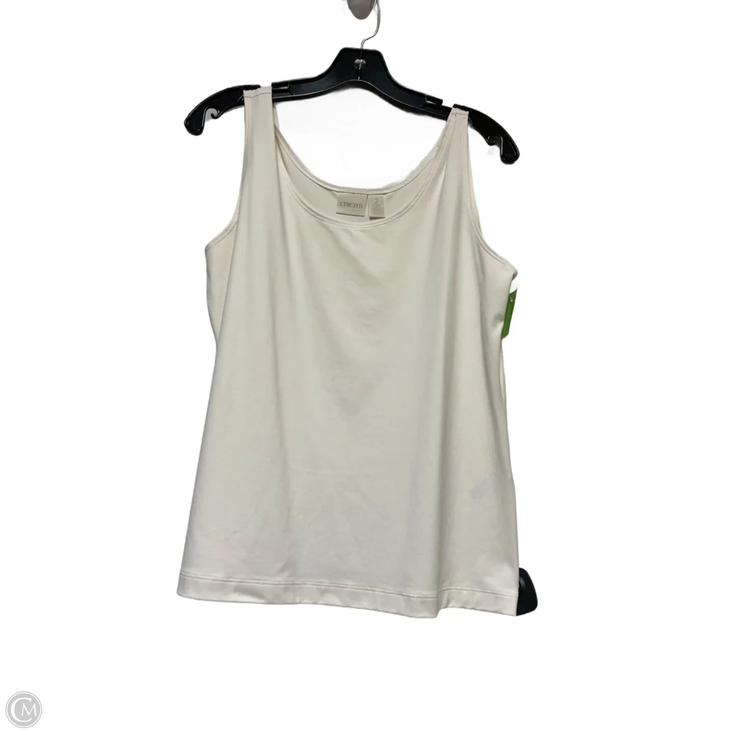 Top Sleeveless By Chicos In Cream, Size: L