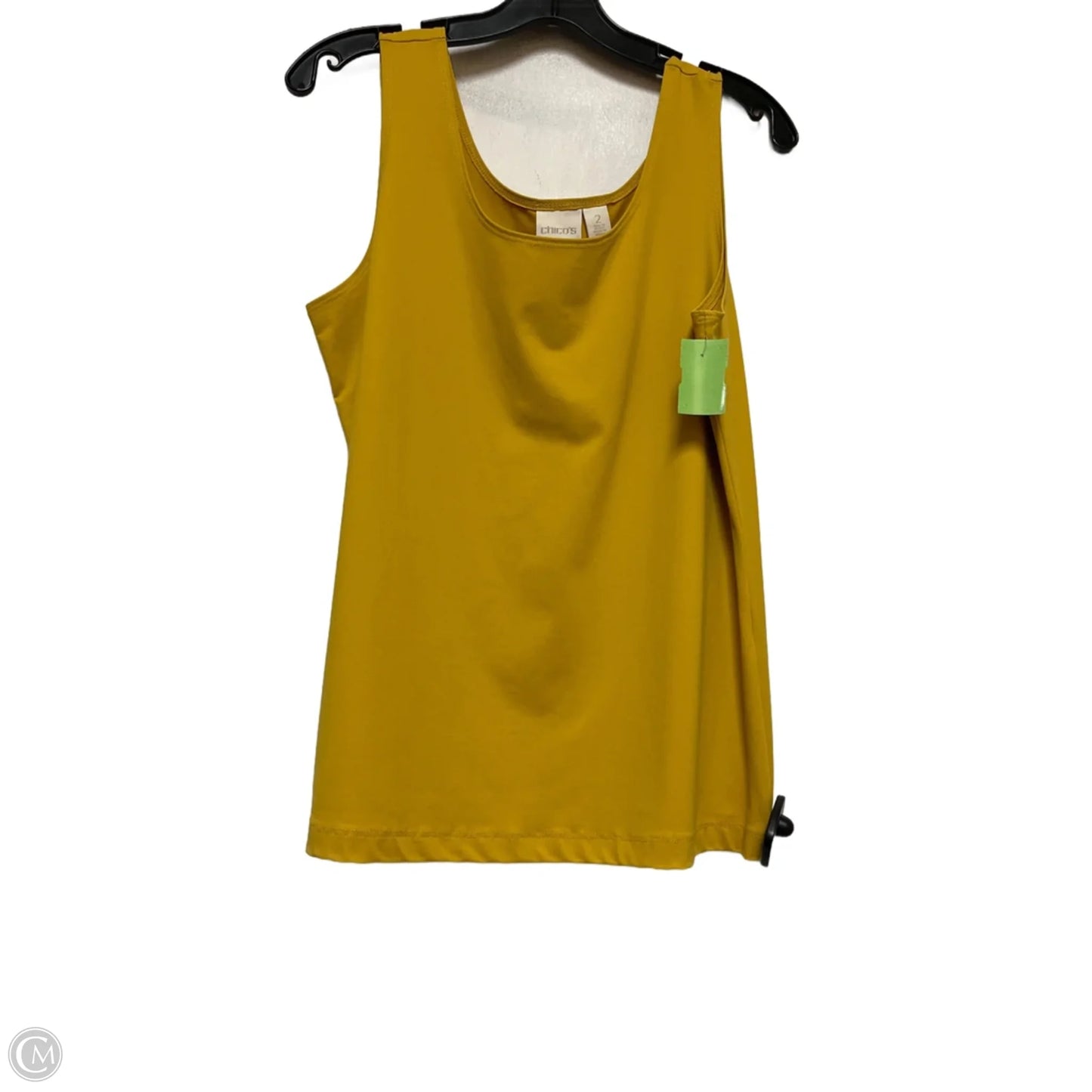 Top Sleeveless By Chicos In Yellow, Size: L