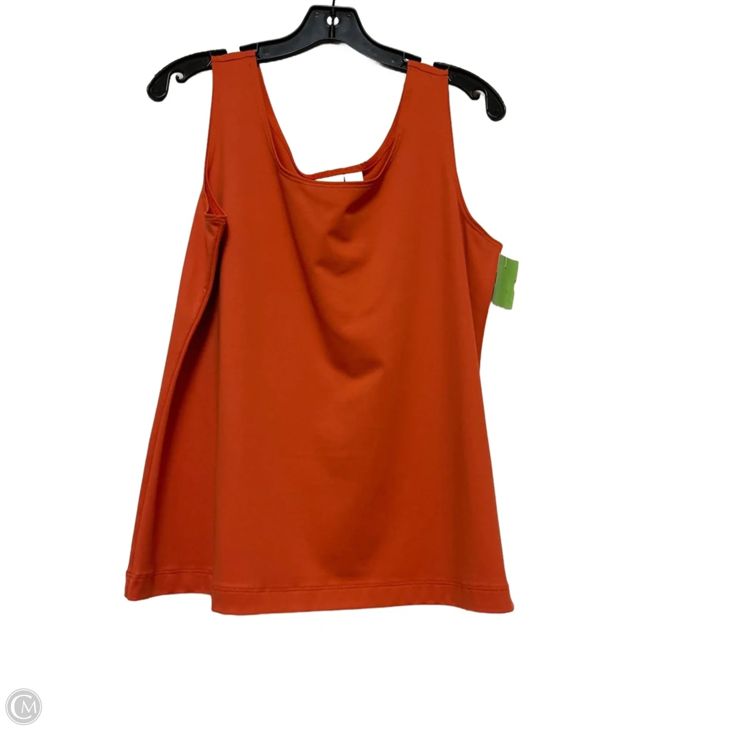 Top Sleeveless By Chicos In Orange, Size: L
