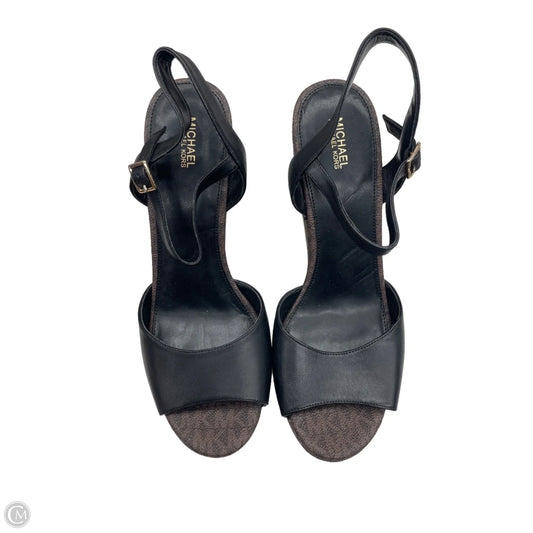 Sandals Heels Platform By Michael By Michael Kors In Black, Size: 10