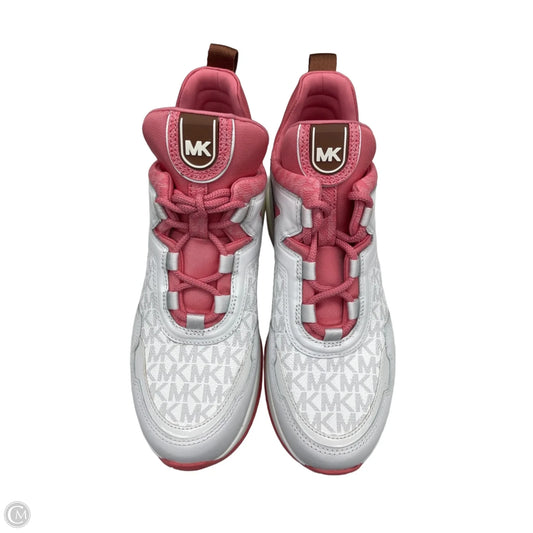 Shoes Sneakers Platform By Michael By Michael Kors In Pink & White, Size: 10
