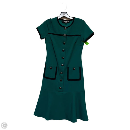 Dress Designer By Karl Lagerfeld In Black & Green, Size: Xs