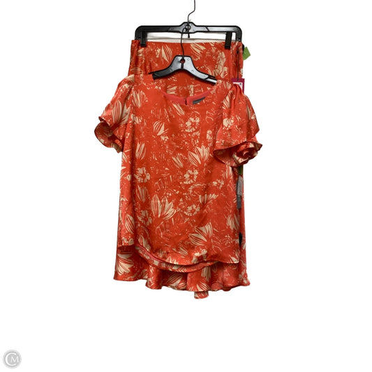 Skirt Set 2pc By Vince Camuto In Pink & Tan, Size: S
