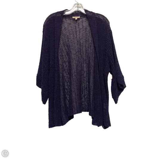 Cardigan By Eileen Fisher In Purple, Size: 2x