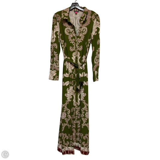 Dress Casual Maxi By Vince Camuto In Brown & Green, Size: S