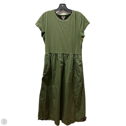 Dress Casual Midi By J. Crew In Green, Size: L