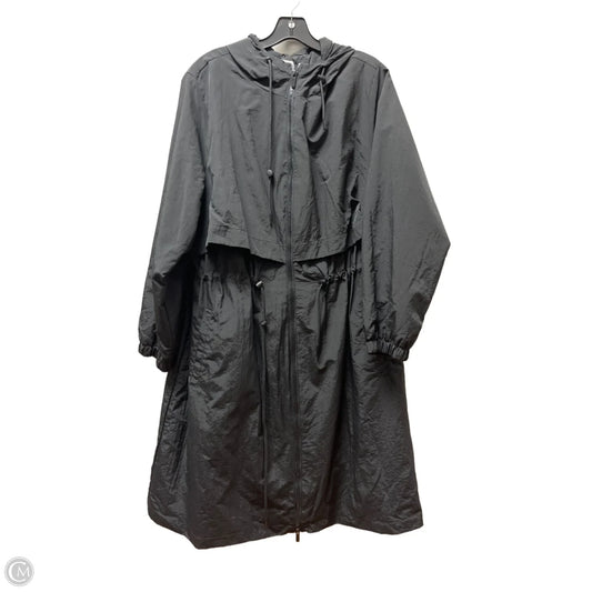 Coat Raincoat By A New Day In Black, Size: Xxl