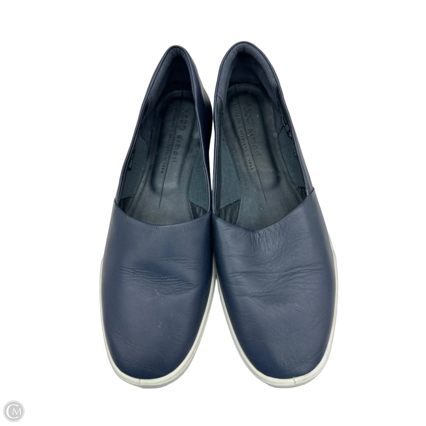 Shoes Flats By Ecco In Blue, Size: 9.5