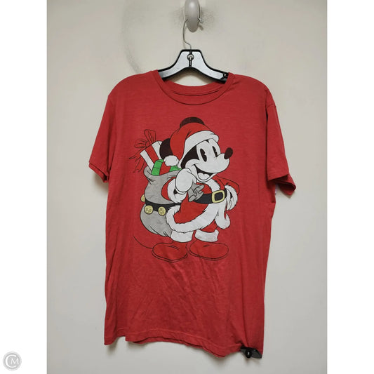 Top Short Sleeve By Walt Disney In Red, Size: M