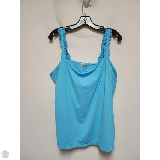 Top Sleeveless Designer By Lilly Pulitzer In Blue, Size: Xl