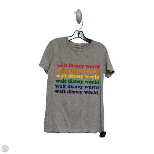 Top Short Sleeve By Disney Store In Grey, Size: S