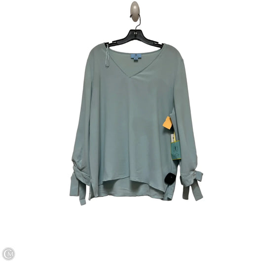 Top Long Sleeve By Cece In Teal, Size: Xl