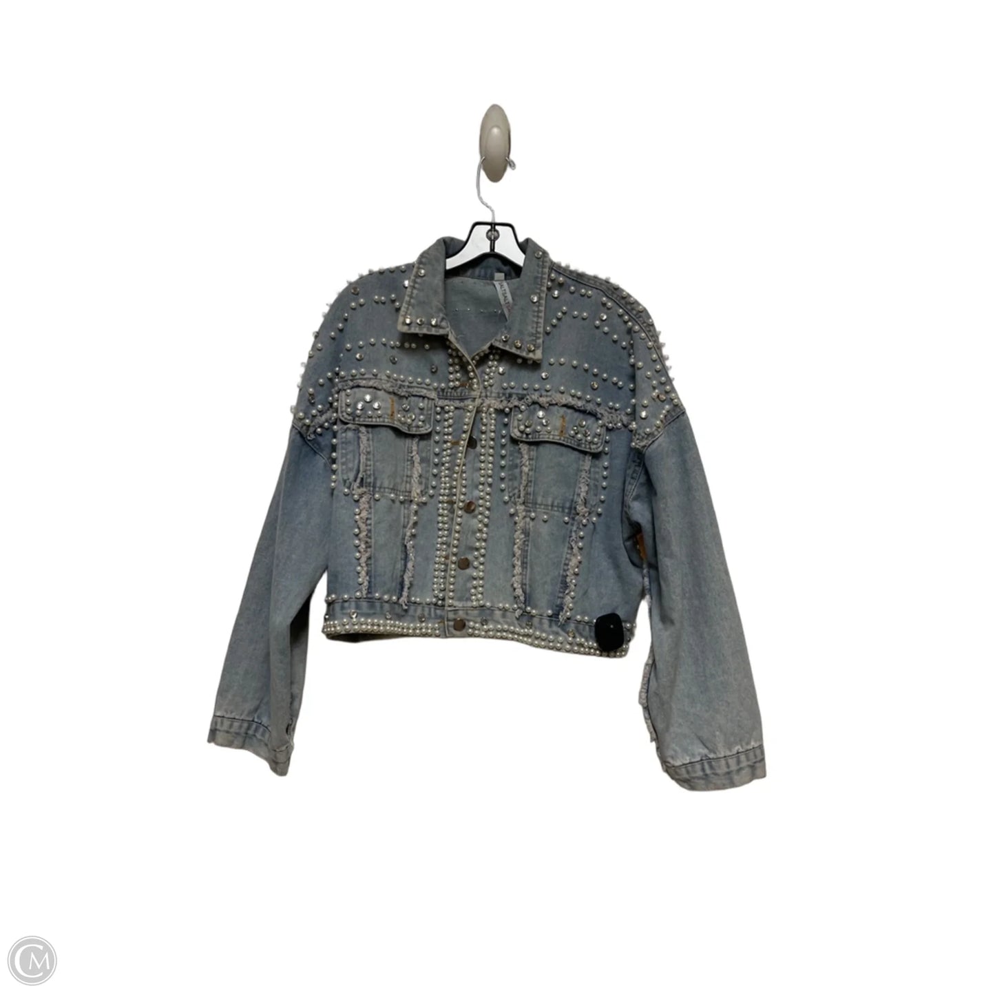 Jacket Denim By Clothes Mentor In Blue Denim, Size: S