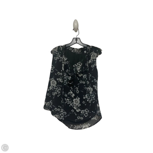 Top Sleeveless By Tahari In Black & White, Size: S