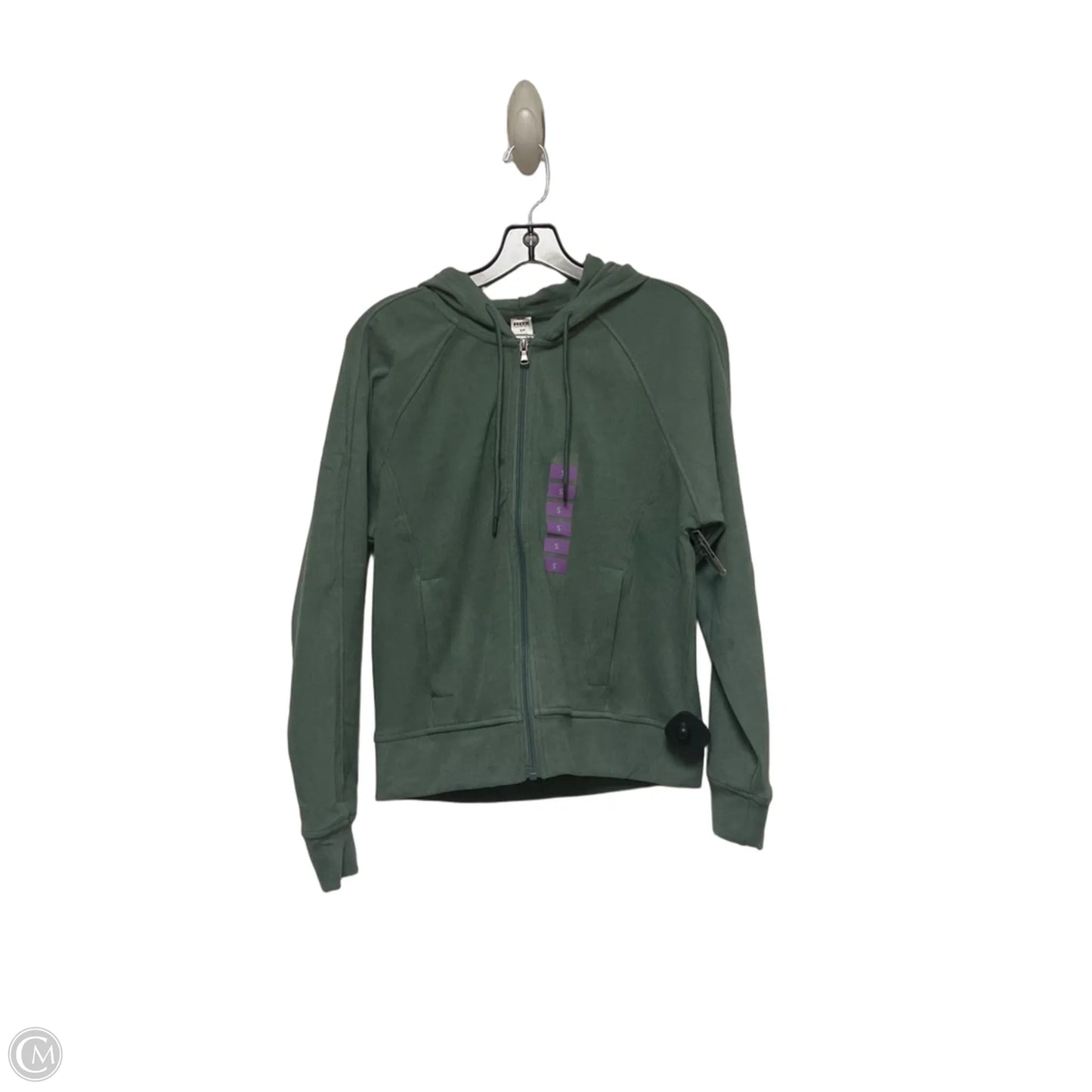 Athletic Jacket By Rd Style In Green, Size: S