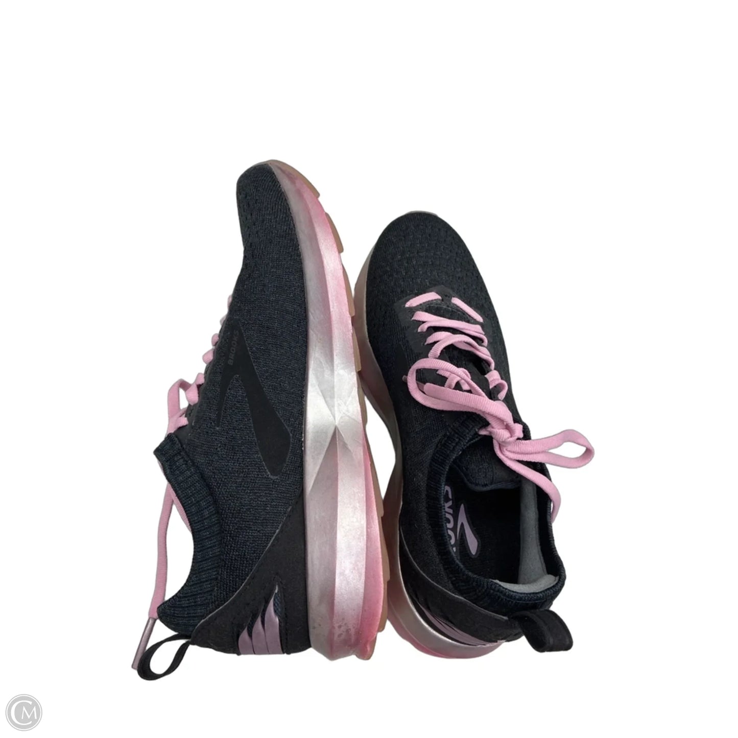 Shoes Sneakers By Brooks In Grey & Pink, Size: 8.5