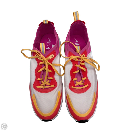 Shoes Sneakers By Nike In Pink & Yellow, Size: 8.5