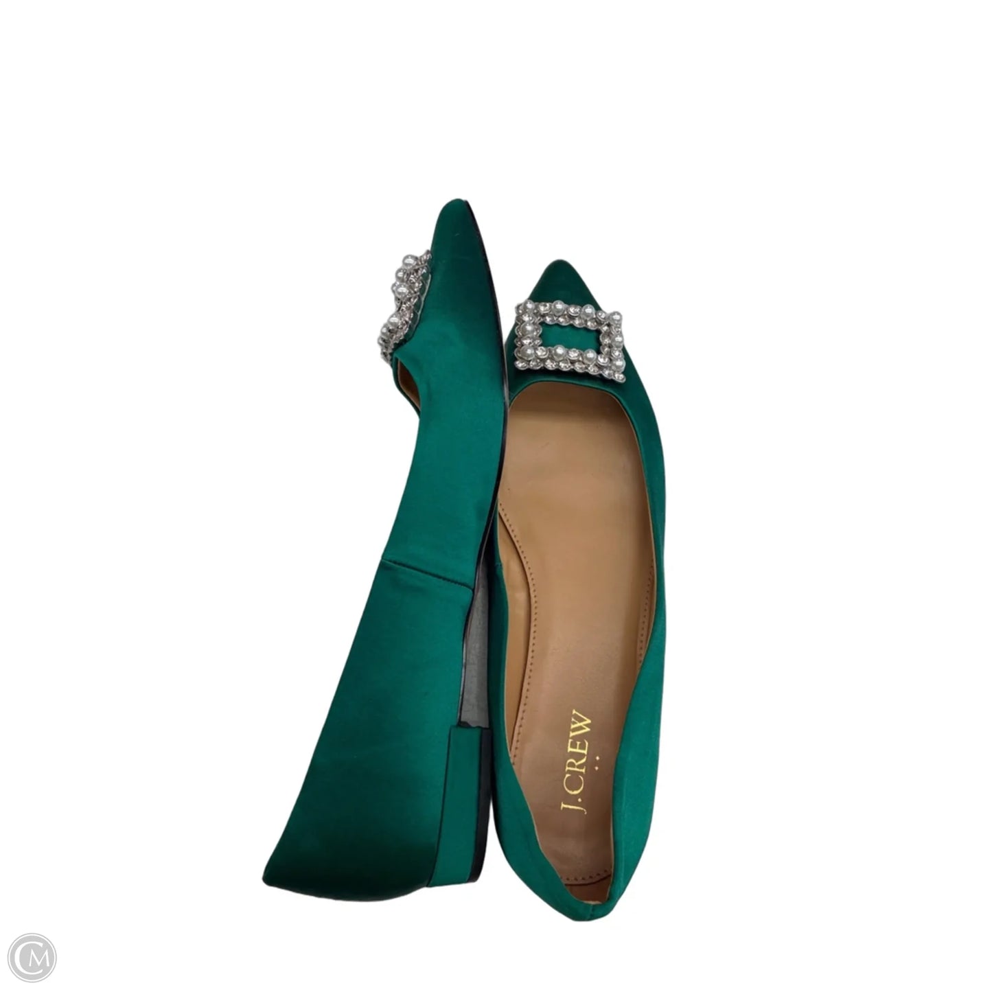 Shoes Flats By J. Crew In Green, Size: 8