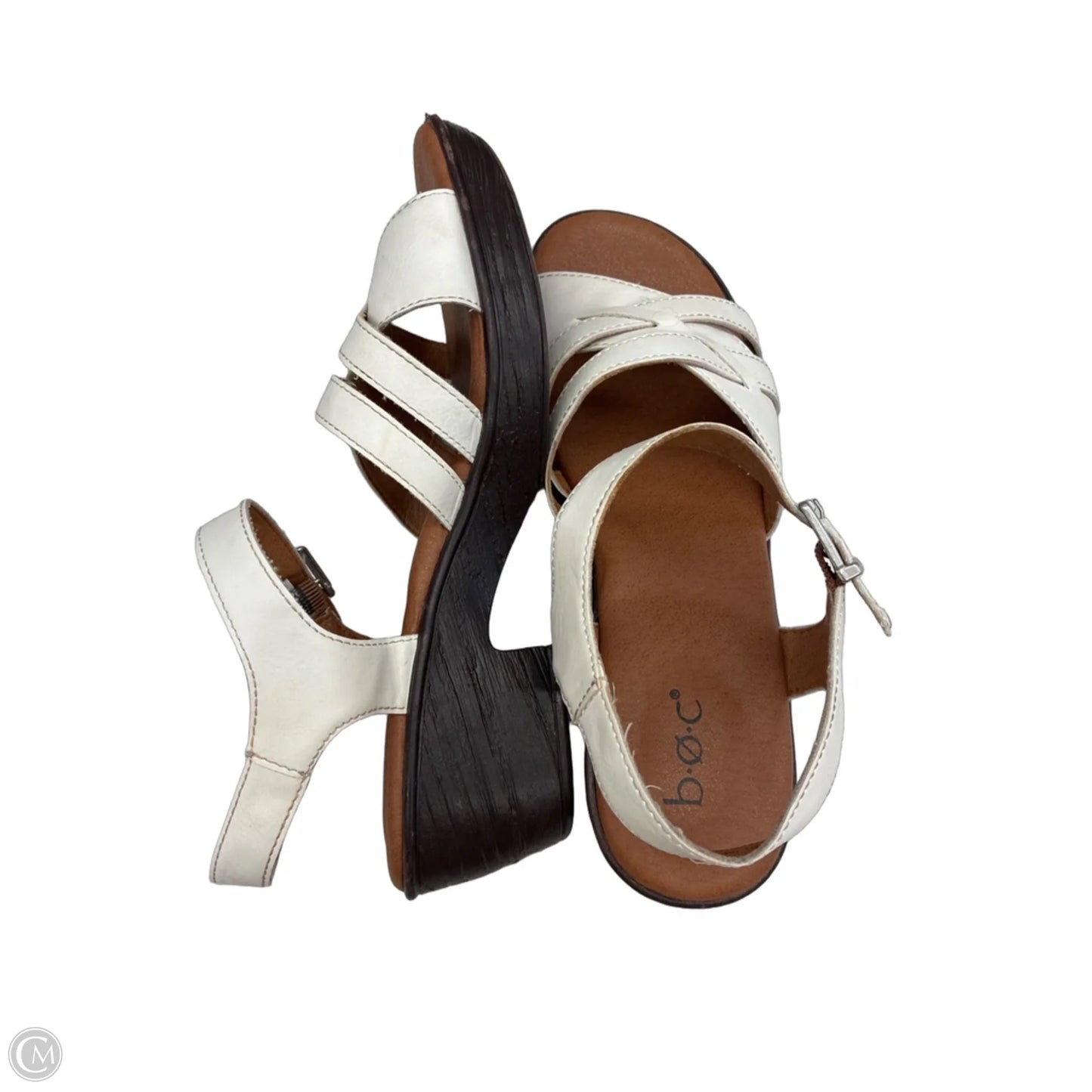 Sandals Heels Block By Boc In White, Size: 9