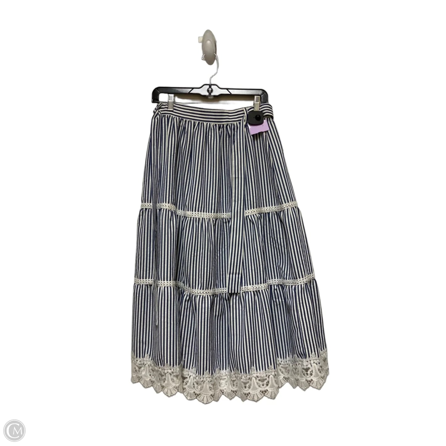 Skirt Midi By Alice Blue In Striped Pattern, Size: 8