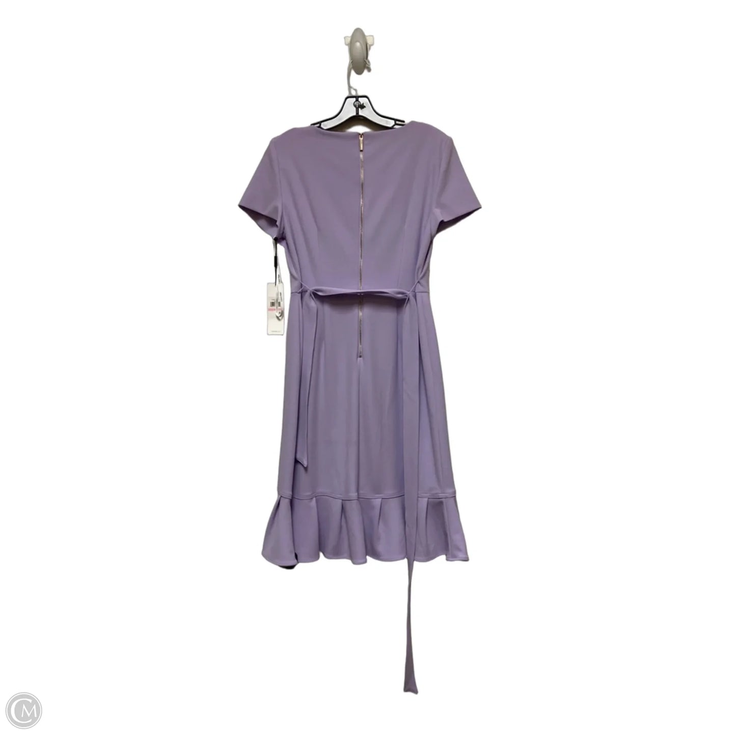 Dress Casual Midi By Calvin Klein In Purple, Size: M