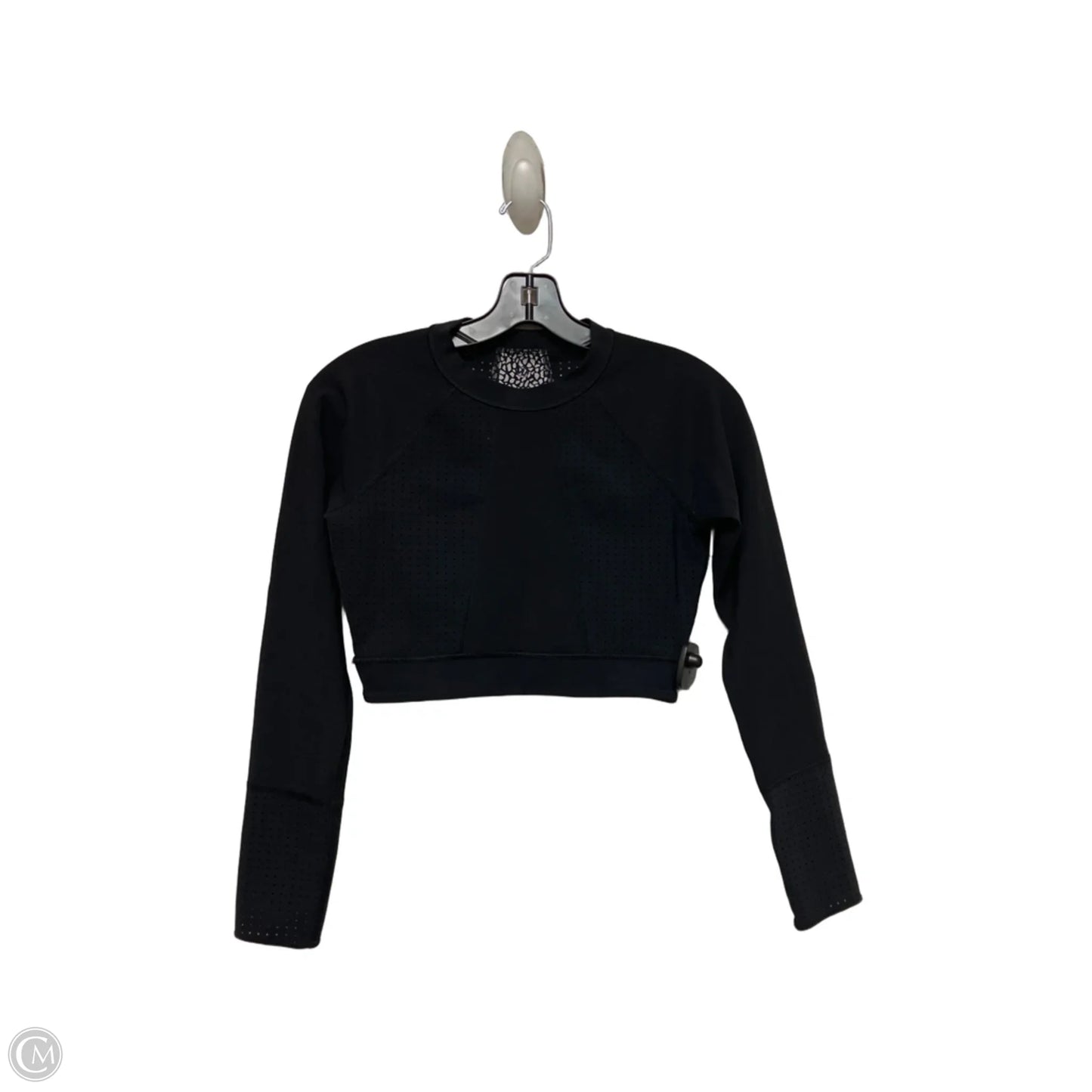 Athletic Top Long Sleeve Collar By Lululemon In Black, Size: Xs