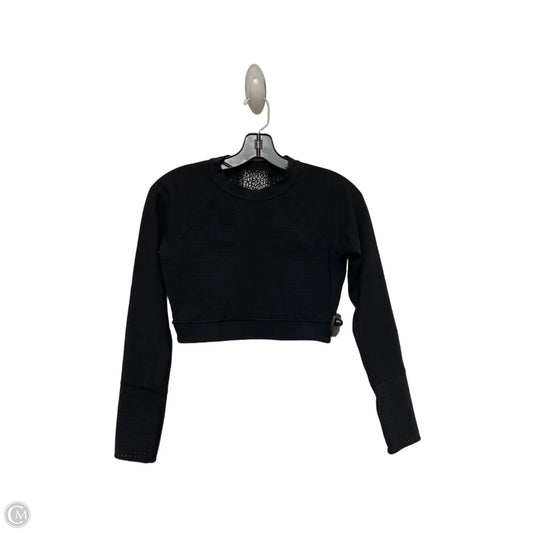 Athletic Top Long Sleeve Collar By Lululemon In Black, Size: Xs
