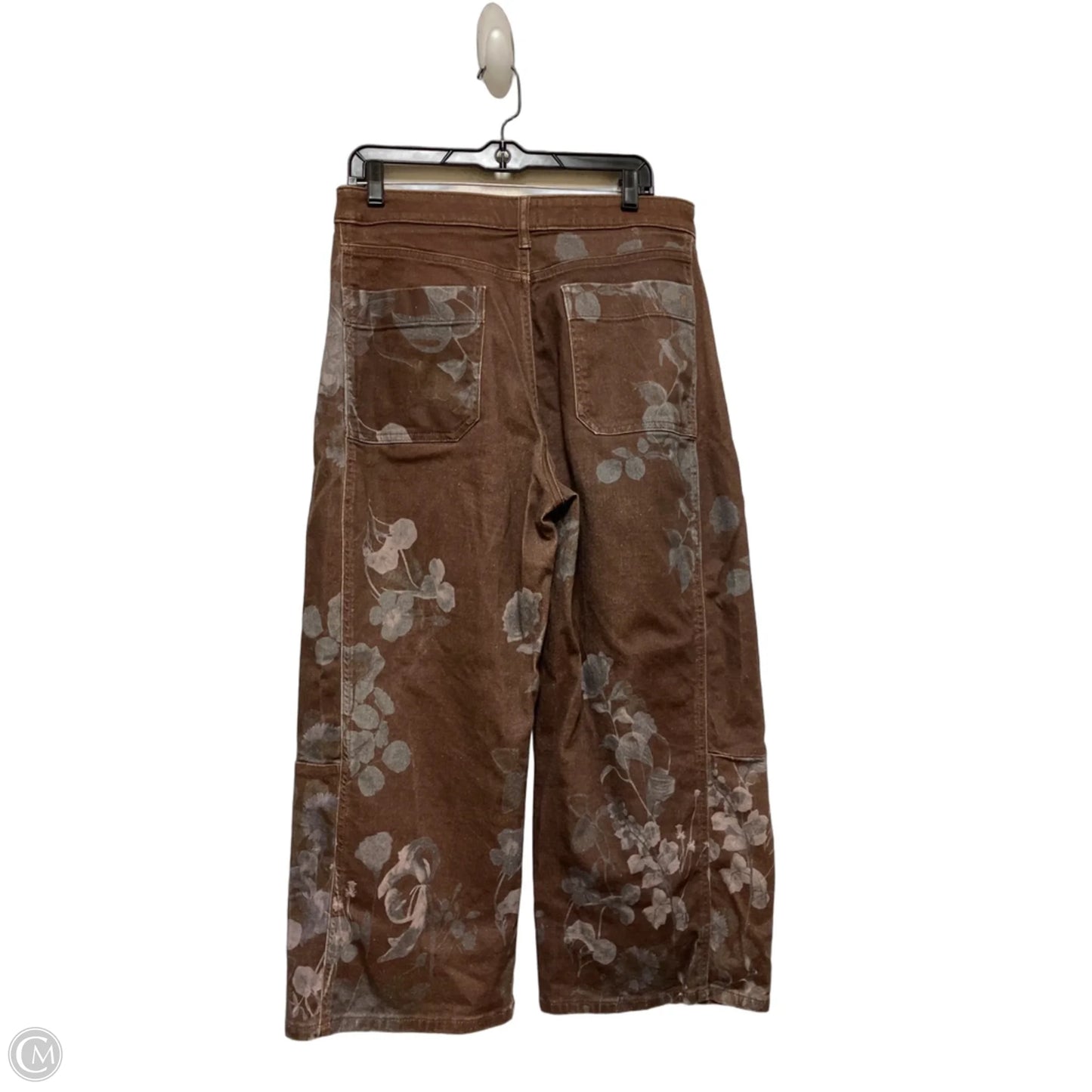 Jeans Wide Leg By Pilcro In Brown, Size: 8